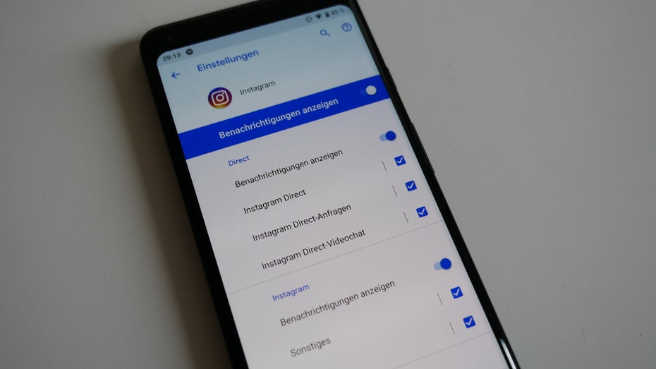 Mit Android 9 Pie könnt ihr einstellen, welche Art von Benachrichtigungen angezeigt werden sollen. (Foto. t3n.de)