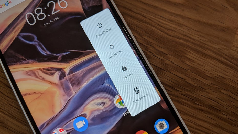 Scrrenshots lassen sich unter Android 9 Pie über einen Button erstellen. (Foto: t3n.de)