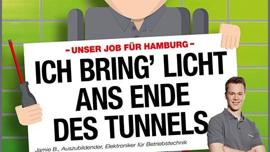 Employer-Branding-Kampagne der Hamburger Hochbahn. (Grafik: Hamburger Hochbahn)