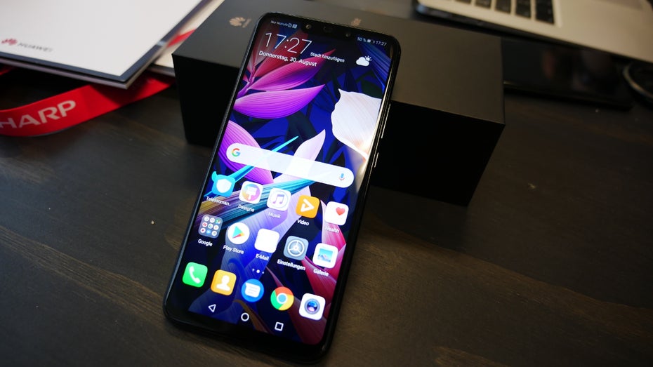 Auf dem Huawei Mate 20 Lite ist noch Android 8.1 Oreo vorinstalliert. (Foto: t3n.de)