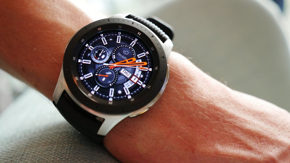 Das 46-Millimeter-Modell der Samsung Galaxy Watch in Rosegold. (Foto: t3n.de)