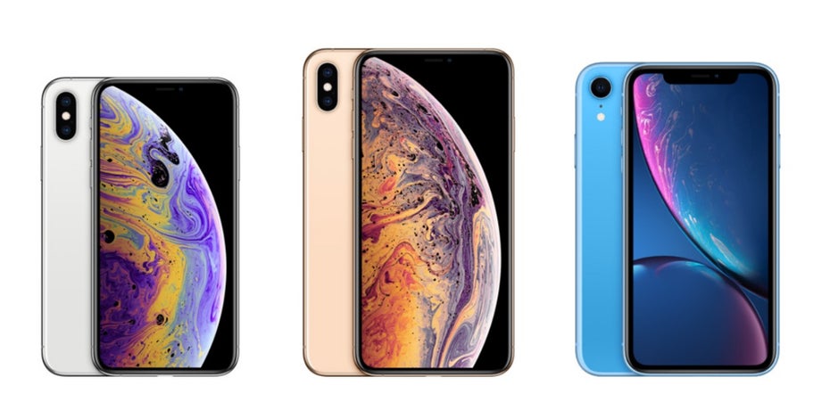 iPhone Xs, iPhone Xs Max und iPhone Xr – alle sind mit FaceID-Sensor ausgestattet. (Bild: Apple)