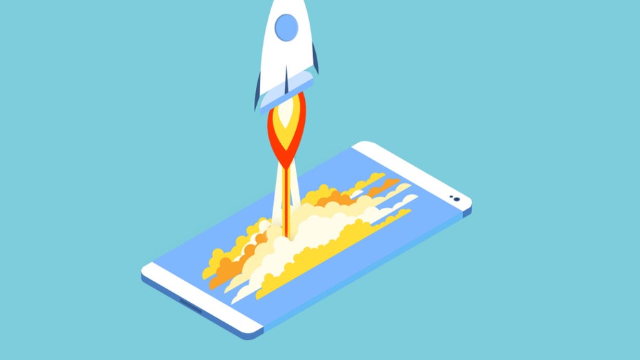 So wird eure mobile Website rasend schnell. (Grafik: Shutterstock/Photoraidz) So wird eure mobile Website rasend schnell
