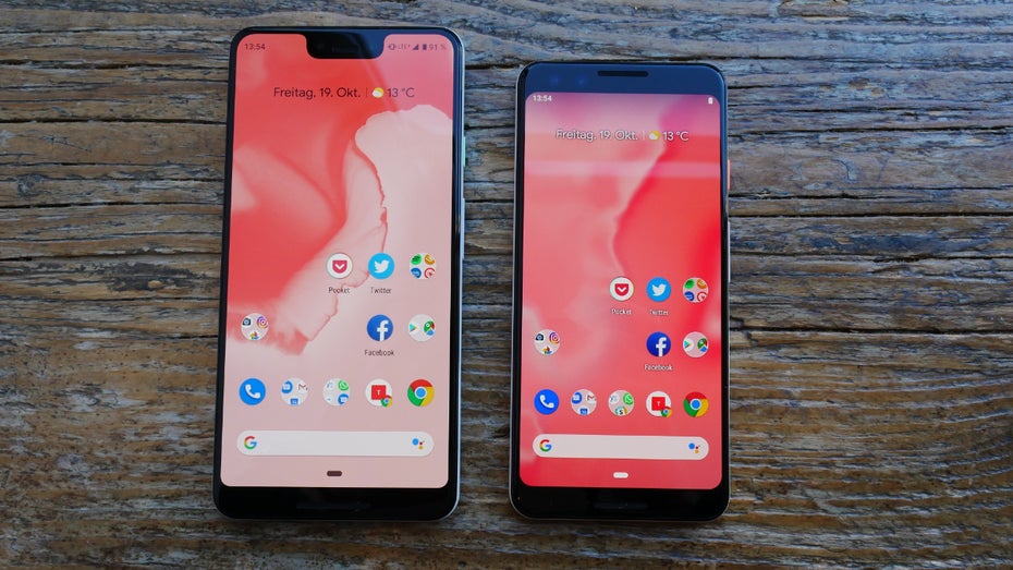 Google Pixel 3 XL und Pixel 3. (Foto: t3n.de)