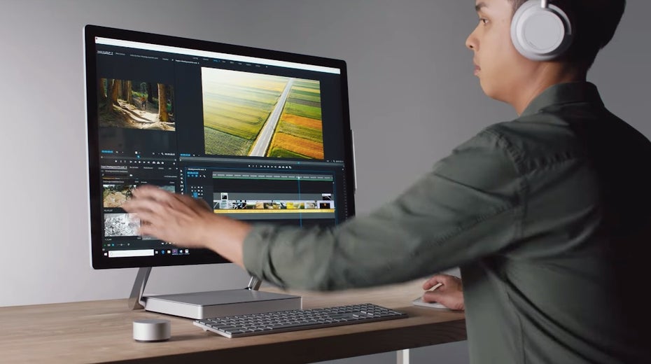 Das Surface Studio 2 ist laut microsoft das schnellste Surface ‘ever‘. (Screenshot: Microsoft)