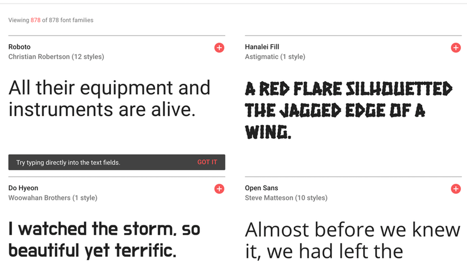 Qualität statt Quantität: Die 50 schönsten Google-Fonts