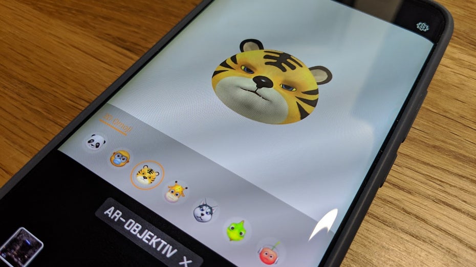 Mit Huaweis Mate 20 Pro „3D-Qmoji“ könnt ihr Fratzen machen. (Foto: t3n.de)