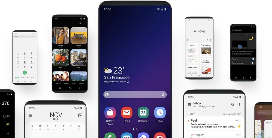 Mit Android Pie kommt Samsungs neue Nutzeroberfläche One UI . (Screenshot: t3n.de: Samsung)