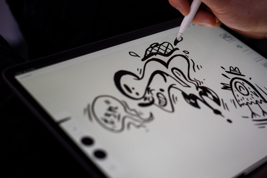 Illustrieren auf dem iPad Pro 12.9 der dritten Generation. (Foto: t3n)