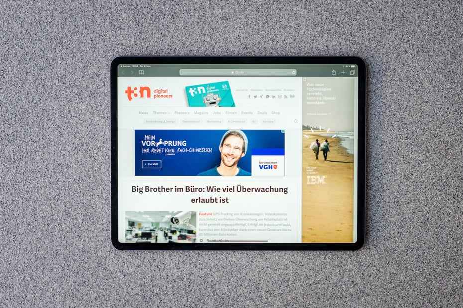 Das iPad Pro mit 12,9 Zoll. (Foto: t3n.de)