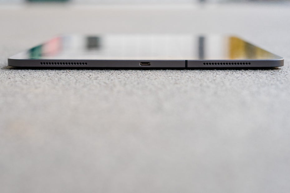 Der USB-C-Anschluss des iPad Pro 12,9. (Foto: t3n)