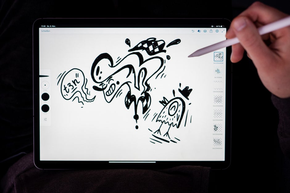 Illustrieren auf dem iPad Pro 12.9 der dritten Generation. (Foto: t3n.de)