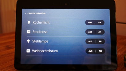 Smarthome-Steuerung über den Echo Show. (Foto: t3n.de)