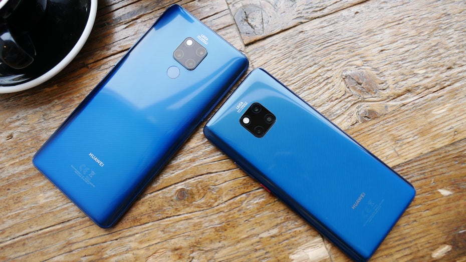 Huawei Mate 20 X neben dem Mate 20 Pro. (Foto: t3n.de)