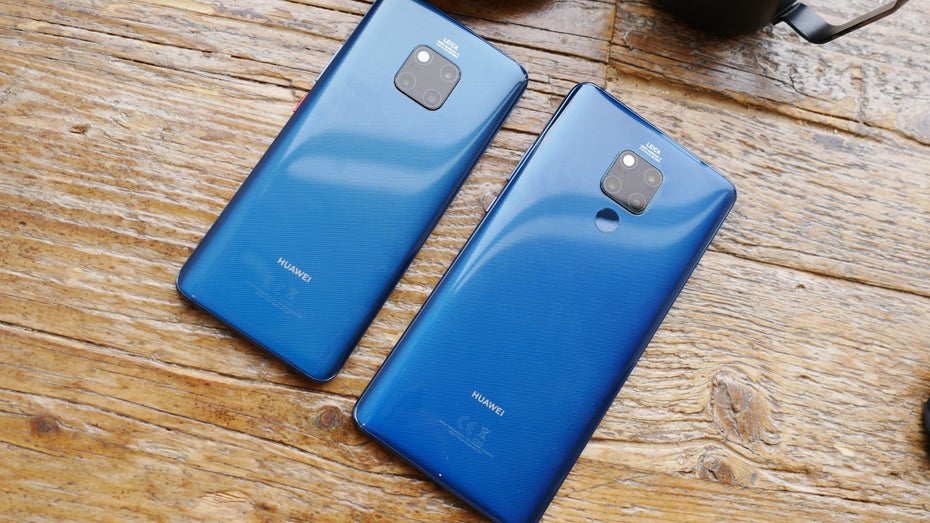 6,4-Zoll vs. 7,2 Zoll: Huawei Mate 20 Pro neben dem Mate 20 X. (Foto: t3n.de)