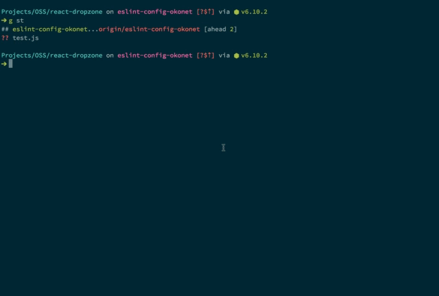 So einfach kann es sein schön zu programmieren. Oder einem Tool die Aufgabe zu überlassen. Lint-Staged mit Husky in Aktion. (Screenshot: GitHub/Okonet) 