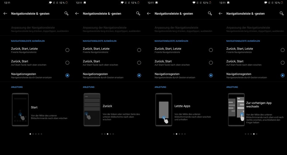 Mit den neuen OxygenOS-Wischgesten lässt sich das System nach kurzer Eingewöhnungsphase leicht bedienen. (Screenshot: t3n.de)
