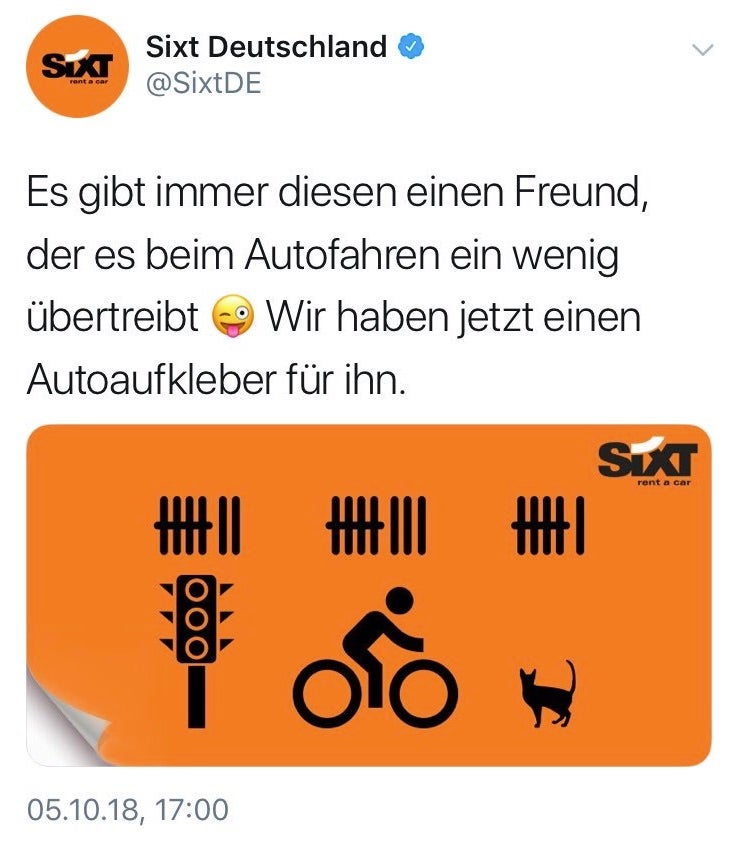 Sixt-Werbung spottet über tote Radfahrer