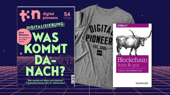 t3n Abo und das O’Reilly-Fachbuch „Blockchain kurz & gut“ gratis dazu