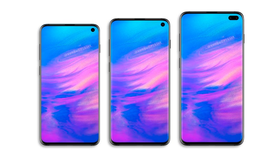 Das mutmaßliche Samsung Galaxy S10 Portfolio. (Bild: Venja Geskin)