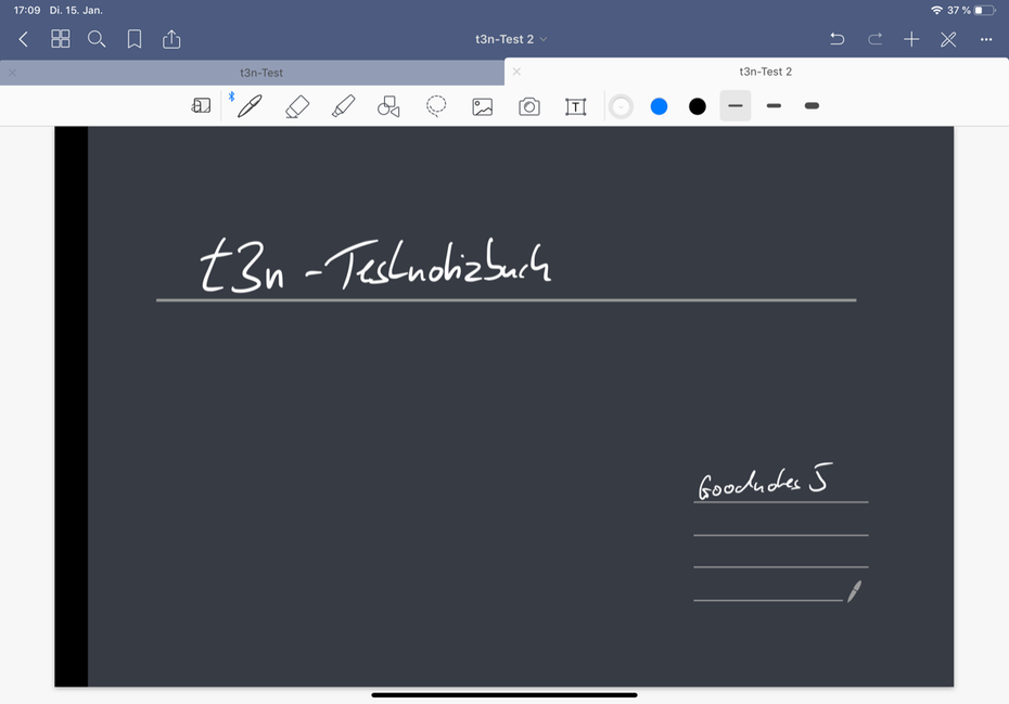 Ein paar Auffrischungen hat auch das Design von Goodnotes 5 bekommen. Außerdem gibt es neue Vorlagen für das Design der Notizbücher und Papiere. (Screenshot: Goodnotes / t3n.de)