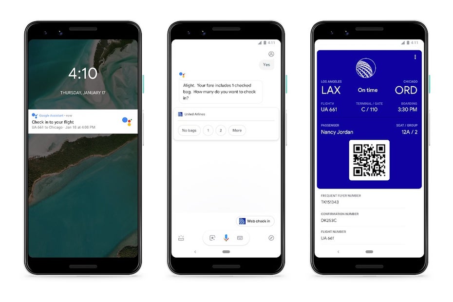 Der Google Assistant kann künftig für euch einchecken. (Bild: Google)