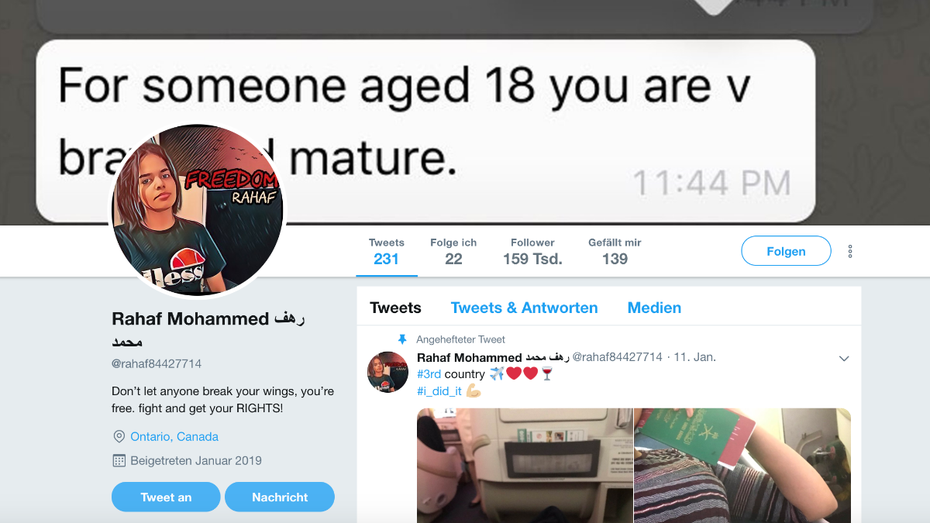 Wie Twitter Saudi-Araberin @rahaf84427714 vor der Abschiebung rettete Wie Twitter Saudi-Araberin @rahaf84427714 vor der Abschiebung rettete