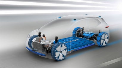 Der Modulare Elektrifizierungsbaukasten (MEB) MEB ist eine flexible und modulare Plattform für Elektroautos, auf der sämtliche Antriebskomponenten wie Batterie, Elektromotor und die Elektronik untergebracht sind. (Bild: Volkswagen AG)