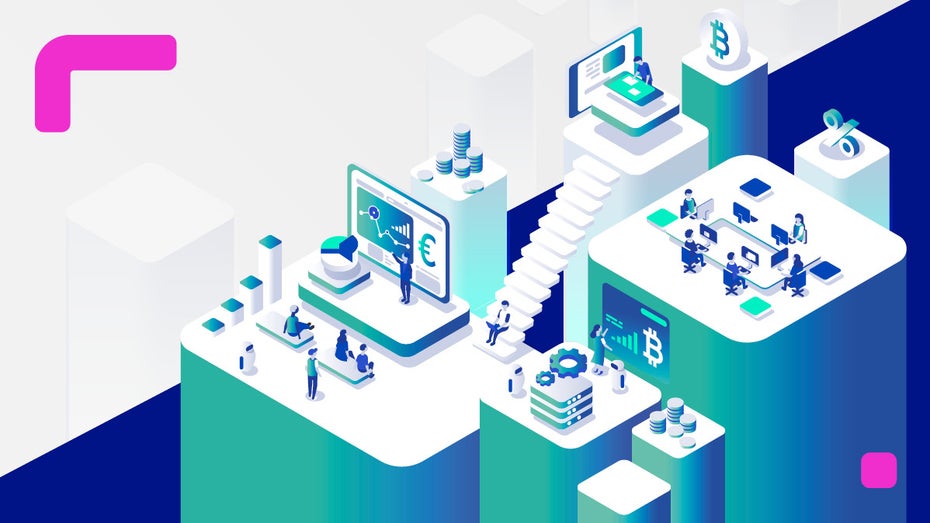 Fintechs auf dem Vormarsch: Die Digitalisierung verändert zunehmend unsere Finanzbranche. (Grafik: Bundesdruckerei) Fintech: Was steckt hinter den innovativen Finanztechnologien?