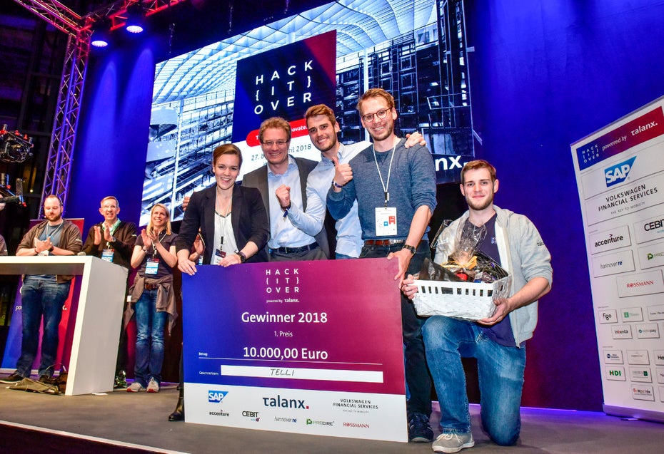 Der erste Platz des Hackitover 2018 gewann 10.000 Euro. Doch es gibt weit mehr Anreize für eine Hackathon-Teilnahme, als nur das Preisgeld. (Foto: Talanx AG)