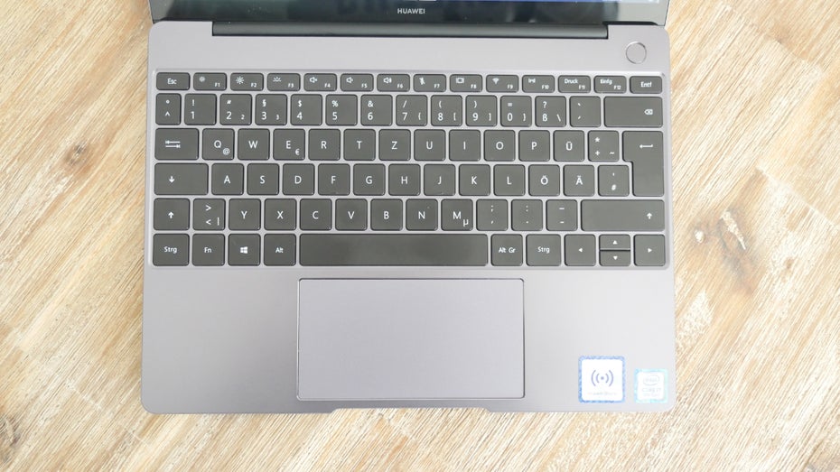 Keyboard und Touchpad des Huawei Matebook 13. (Foto: t3n) 