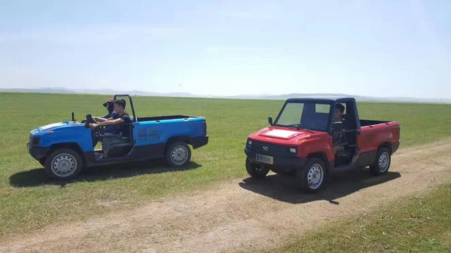 Pickman. (Bild: Kaiyun Motors/Facebook) Kaiyun bringt einen E-Pickup-Truck für 5.000 Euro nach Deutschland