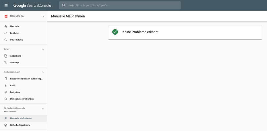 Manuelle Maßnahmen in der Google Search Console