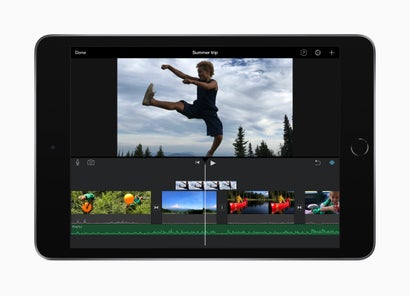 Per iMovie und anderen Apps könnt ihr auf dem iPad mini Filme bearbeiten. (Bild: Apple)Per iMovie und anderen Apps könnt ihr auf dem iPad mini Filme bearbeiten. (Bild: Apple)