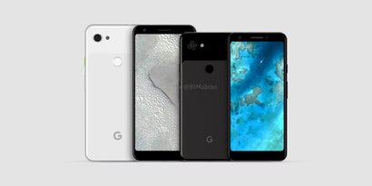 So sollen das Google Pixel 3a und 3a XL aussehen. (Renderbild: 91 Mobiles)