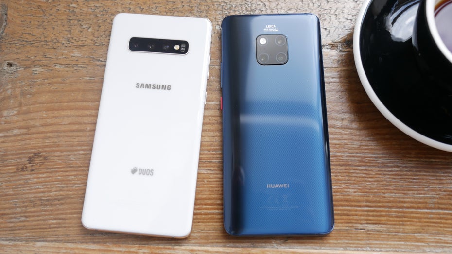 Samsung Galaxy S10 Plus versus Huawei Mate 20 Pro. (Foto: t3n.de)
