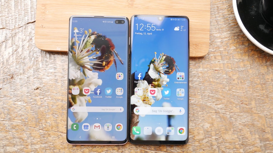 Das Display des P30 Pro ist gut, an das des S10 (Plus) kommt es jedoch nicht heran. (Foto: t3n)