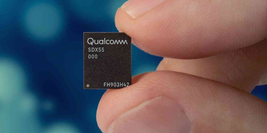 Qualcomms 5G-Modem X55. (Bild: Qualcomm) 