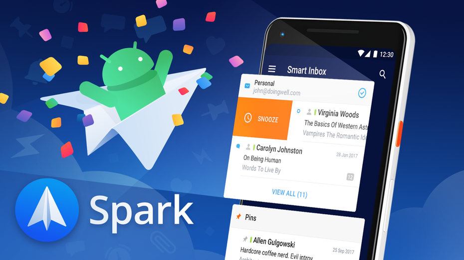 Den beliebten Mail-Client Spark gibt’s jetzt auch für Android