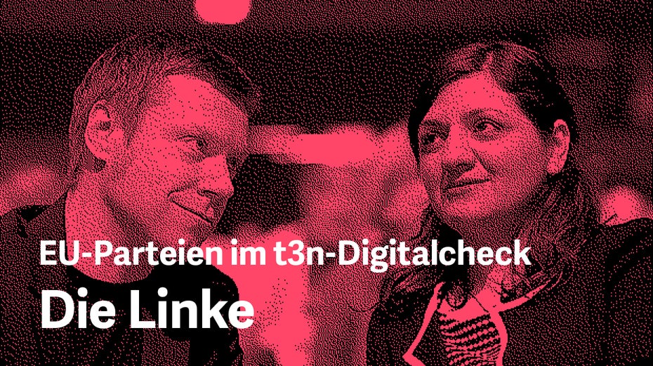 Wahlprogramm im Digitalcheck: Was will die Linke? (Grafik: dpa / t3n.de)