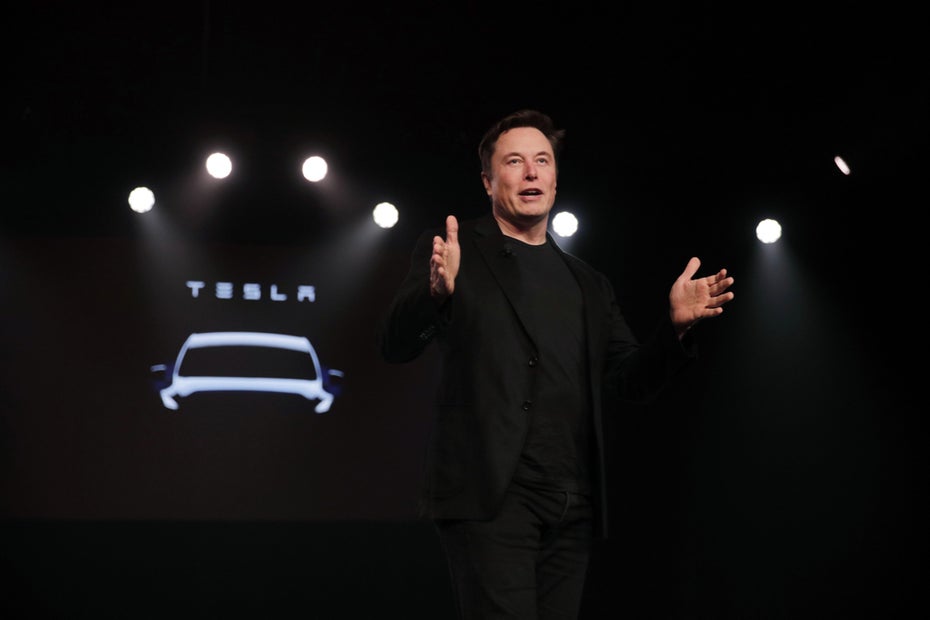 Tesla-Chef Elon Musk ist entgegen der landläufigen Meinung nicht der Gründer des Elektroautopioniers. (Foto: dpa)