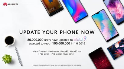 Im Laufe des ersten Halbjahrs 2019 will Huawei 100 Millionen Geräte mit dem Pie-Update versorgen. (Bild: Huawei)