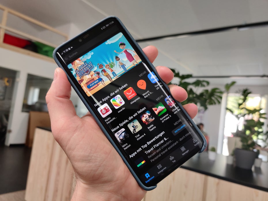 App-Gallery: Die Alternative zu Googles Play Store ist auf Huawei-Geräten schon vorinstalliert. (Foto: t3n)