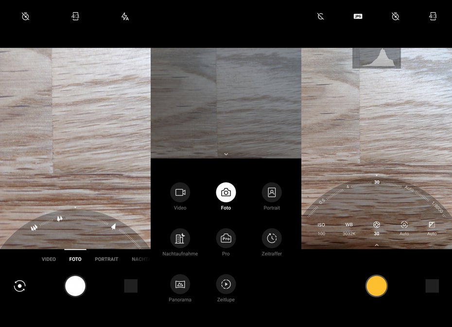 Die Kamera-App des Oneplus 7 Pro. (Screenshots: t3n)