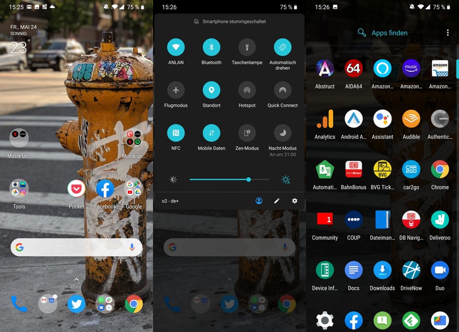 Der OxygenOS-Launcher auf dem Oneplus 7 Pro. (Screenshots: t3n)