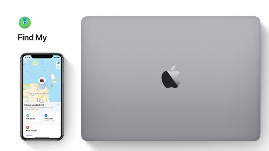 Apple Find My ist Teil von iOS 13 und macOS Catalina. (Screenshot: Apple) 