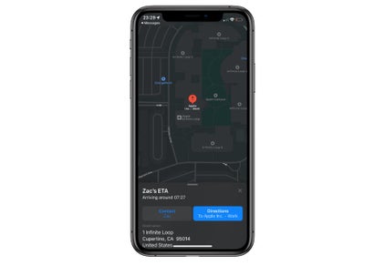 iOS 13.1: Apple Maps zeigt auf Wunsch euren Kontakten die erwartete Ankunftszeit an eurem Zielort an. (Screenshot: TNW)