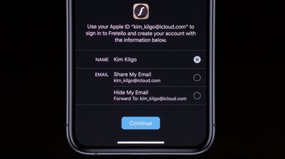 iOS 13 – Mit Apple Anmelden. (Screenshot: t3n; Apple)