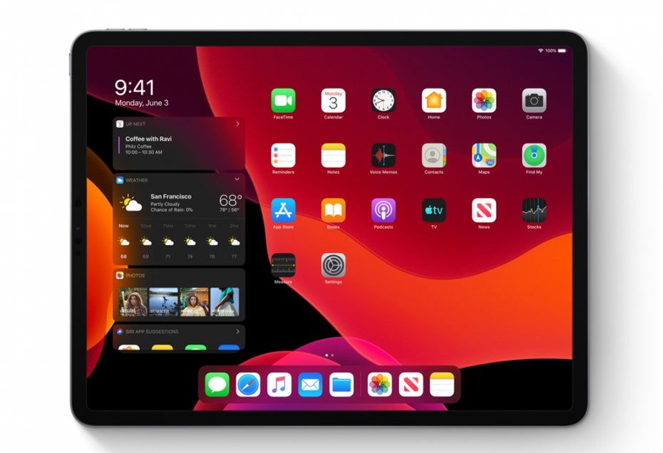 iPadOS – der neue Homescreen. (Bild: Apple)