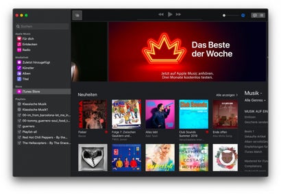 Music-App: macOS 10.15 Catalina. (Bild: t3n)